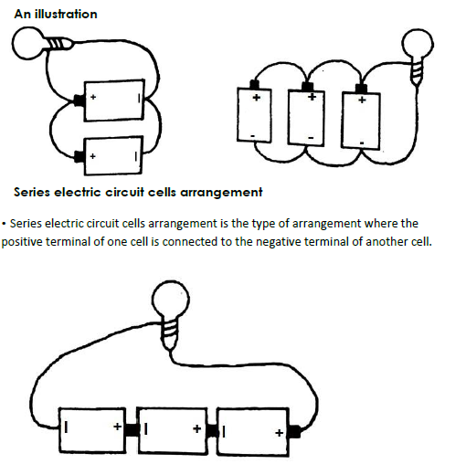 Parallel electric circuit cells arrangement